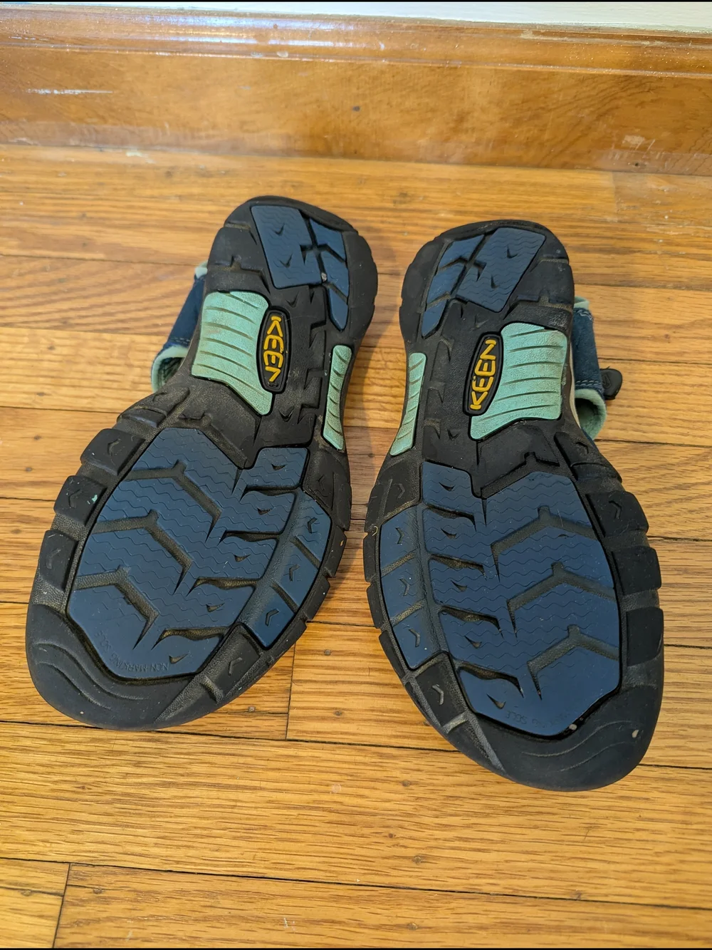 Women's Navy and Light Blue Outdoor Sandals